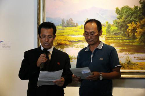 朝鲜国家对外展览总局副局长金日烈致辞